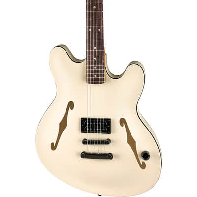 Fender Tom DeLonge Starcaster Electric Guitar Regular Satin Olympic White image 5