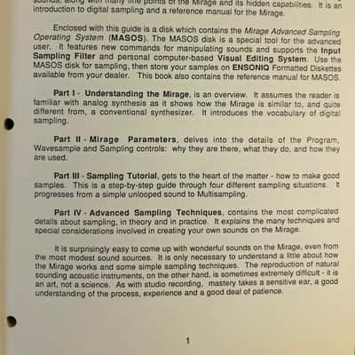 Ensoniq Mirage 8-Bit Sampler Keyboard – Excellent Condition – OLED Gotek Mod & Manuals - Rare Collector Package image 7