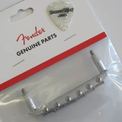 Fender USA Jaguar Jazzmaster Bridge with Mustang Saddles 7.25 Radius 7712971049 image 4