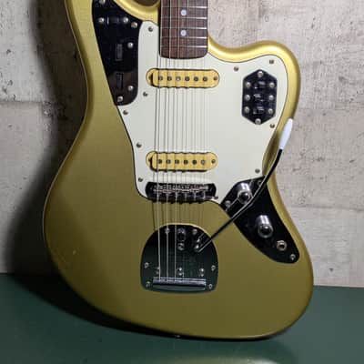 Fender Jaguar JG66-RC 1994 Shoreline Gold Matching Headstock MIJ Japan image 2