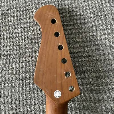Roasted Maple Guitar Strat Style Neck, Rosewood Fingerboard 22 Frets image 3
