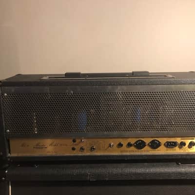 Watch Video David Hopkins MorningStar Mod Marshall JCM 800 2203 100 Watt 1988 Black & Gold image 2
