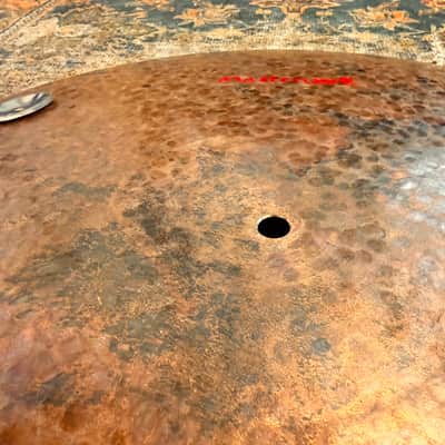 UNIQUE Masterwork 22” TURK Style FLAT RIDE w TAMBOURINE JINGLES Effects Ride 2574 g MINT! Sounds Awesome! image 5
