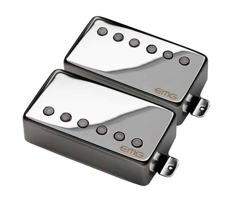 EMG 57/66-BRC Active Solderless Alnico V Humbucker Set image 1