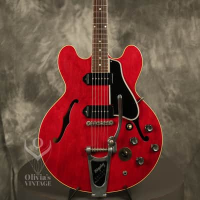 1961 Gibson ES-330 Cherry RARE original STEREO Varitone image 2