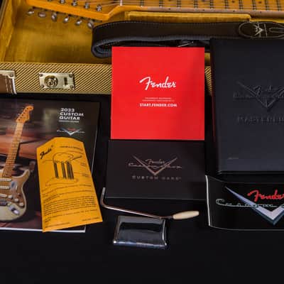 Fender Custom Shop Masterbuilt Kyle McMillin 1958 Stratocaster Journeyman Relic Aged White Blonde 2023 -Mint image 2