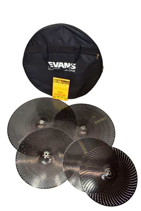 Evans dB One Low Volume 4-Piece Cymbal Set, 14-16-18-20 w/ Carry Bag image 1