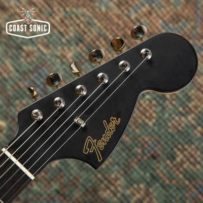 2010 Fender FSR '69 Mustang MG-MH-STP Matching Headstock Stoptail Matte Black Made in Japan MIJ image 11