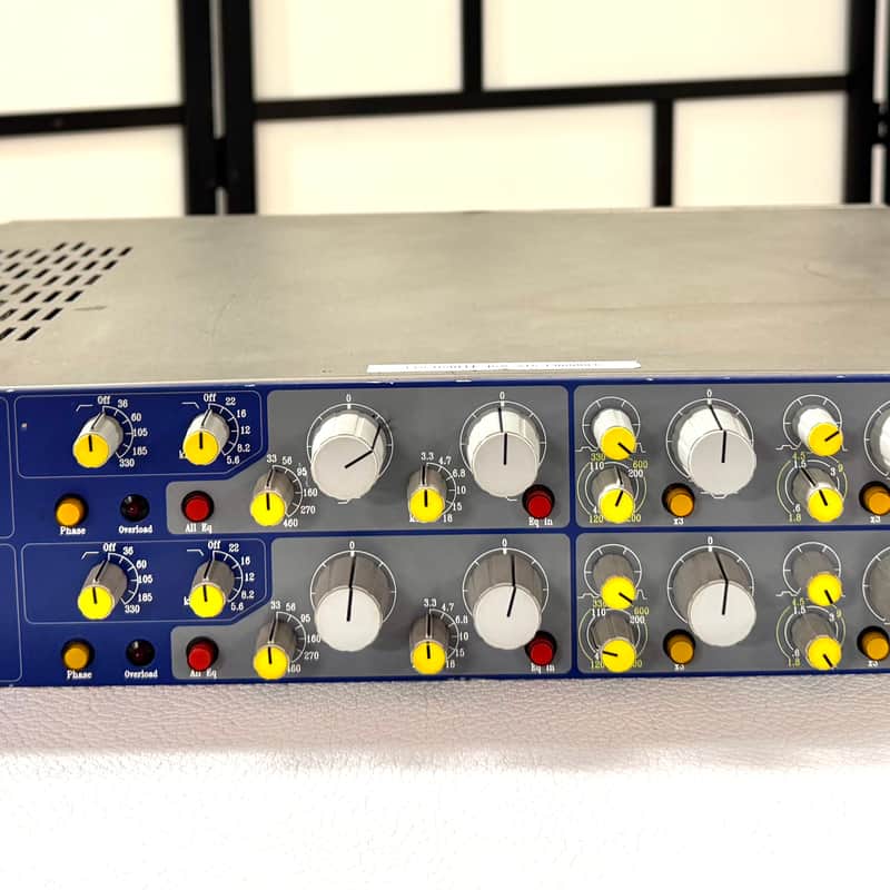 1990s Focusrite ISA 215 Dual Mono Mic Pre and Equalizer Blue