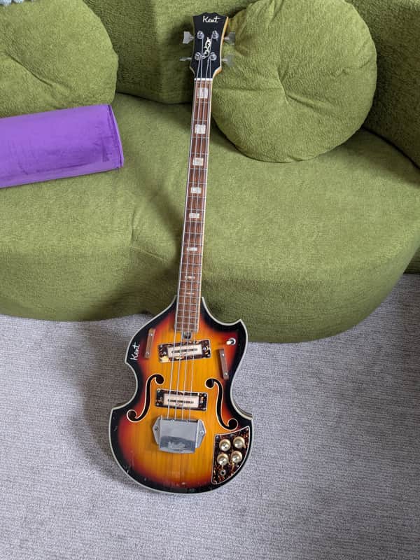 Kent Violin Bass 1960s - Sunburst image 1