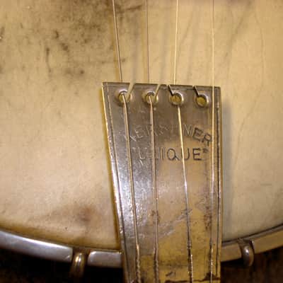 Hughes 17 Fret "Irish" Tenor Banjo 1920's W/ Orig GEIB Case image 16