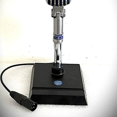 Vintage 1950's Shure 55S Dynamic Microphone, original, working, w/stand & cable image 2