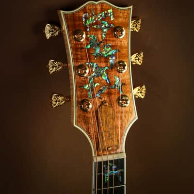 Gibson Dove Custom Shop Koa Masterpiece Acoustic Guitar Hummingbird image 12