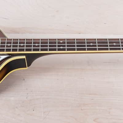 Greco VB500 Violin Bass 1980 Sunburst w/ Hard Case image 4
