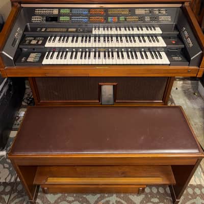 Yamaha Electone FX-20 Organ (Late 1980s–Early 1990s) – Brown image 1