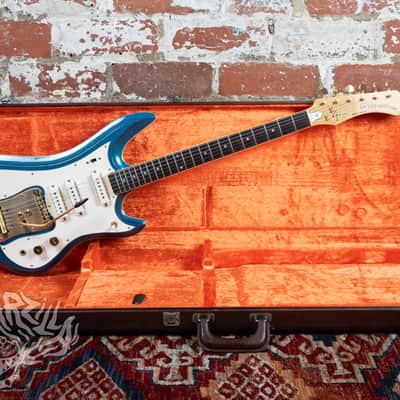 Guyatone LG-350T Custom 1978 Blue Metallic Offset MIJ Japan image 15