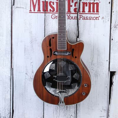 Dean CE Resonator Cutaway Acoustic Electric Resonator Guitar Natural RCE NM image 2