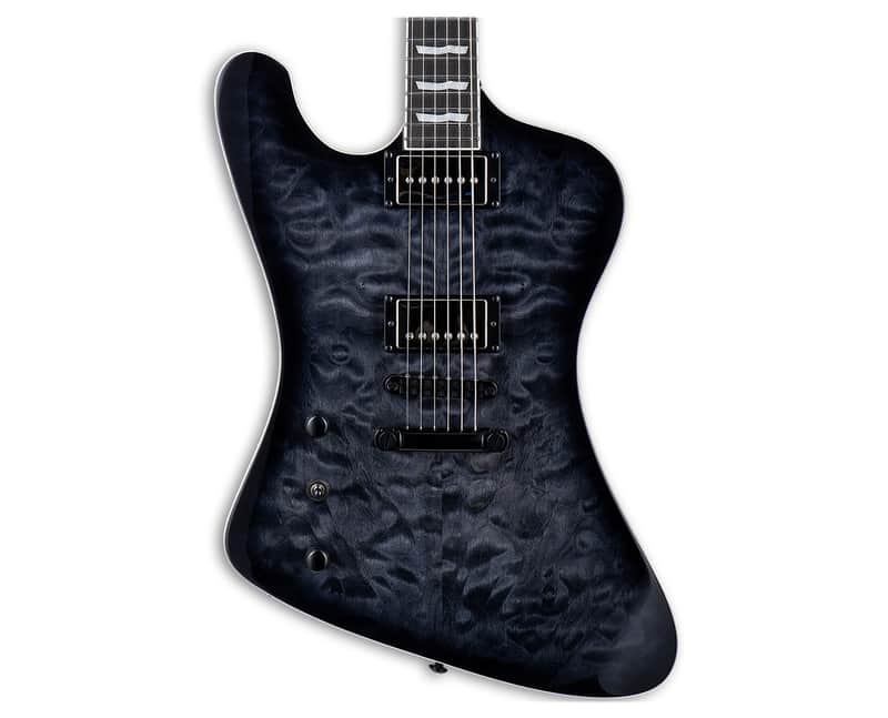 ESP LTD PHOENIX-1000 QM Left Handed Guitar - See Thru Black Sunburst - B-Stock image 1