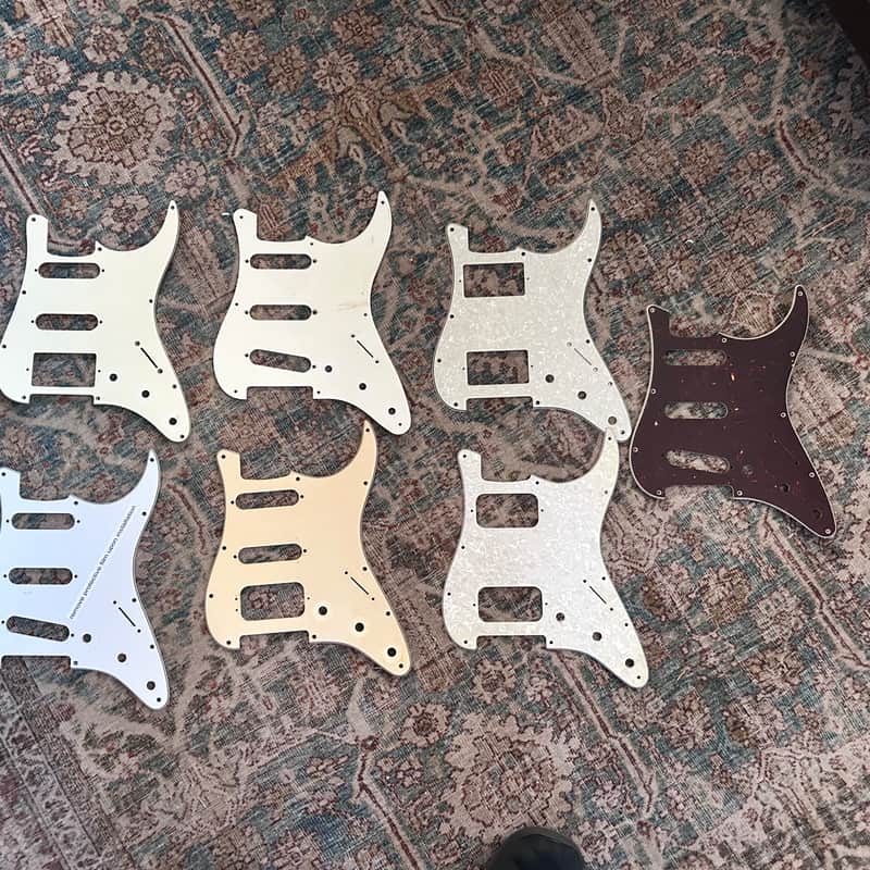 Fender, Allparts, Misc Lot of 7 Strat pickguards image 1