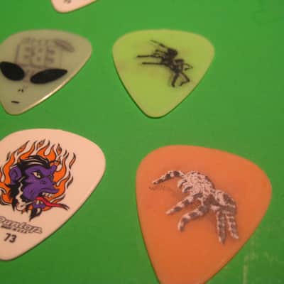 Halloween Horror 17 Guitar Picks Frankenstein, Wolfman, Aliens, Bats, Spiders, Skulls image 10