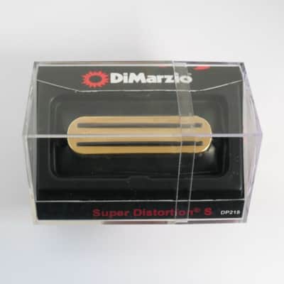 DiMarzio DP218 Super Distortion S Single Coil Bridge Pick-up with Gold cover-NEW image 2