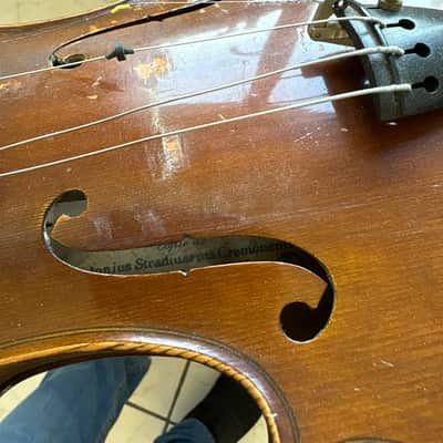 Stradivarius 4/4 violin made in France mid 20th century image 12