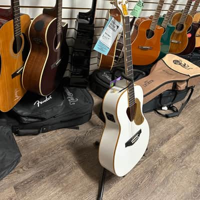 Gretsch G5021WPE Rancher Penguin Parlor Acoustic/Electric Guitar (White) image 3