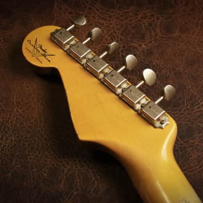 Fender Custom Shop 1955 Stratocaster Relic in White Blonde image 10