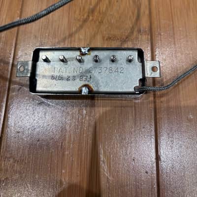 Gibson Les Paul Deluxe Mini Humbucker Pickups(PAIR) Chrome 1979 - Chrome image 2