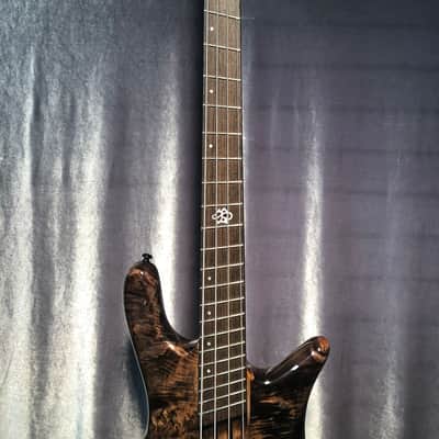 Spector NS Dimension 4 Electric Bass Guitar Multi-Scale with Gig Bag Super Faded Black Gloss image 3