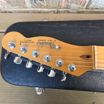 Vintage 1988 Fender American Standard Telecaster Electric Guitar w/ Red Label Plastic Molded Hardshell Case! image 7