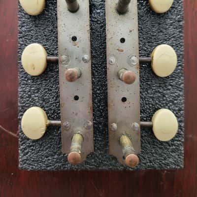 1960s Waverly white button tuners 3x3 Great Set!! image 3