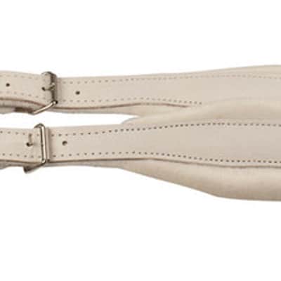 Hohner White Leather Accordion Straps (ACC-STRAP 6-WHT) image 2