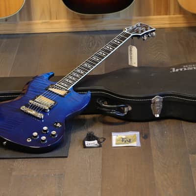 2006 Gibson SG Supreme Electric Guitar Figured Blue Burst + OHSC image 1