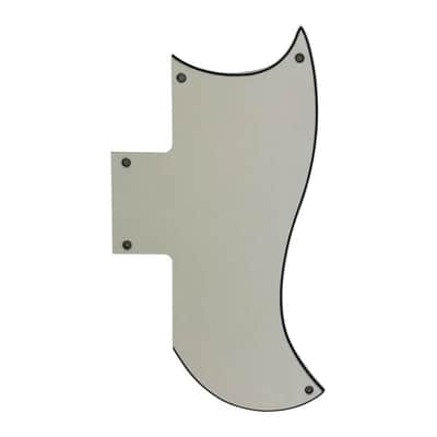 Gibson SG 61' Reissue Half Face Pickguard - 4-Ply Black Pearl image 19