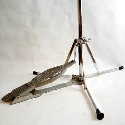 Ludwig Flat-Base Hi-Hat Cymbal Stand#1121 Speed-King+Clutch Twin Spring60s Flush image 3