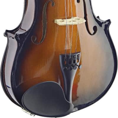 Stagg VN4/4-SB Solid Spruce Top Maple Neck Standard Shape 4/4 Size Violin w/Soft Case, Bow & Rosin image 3
