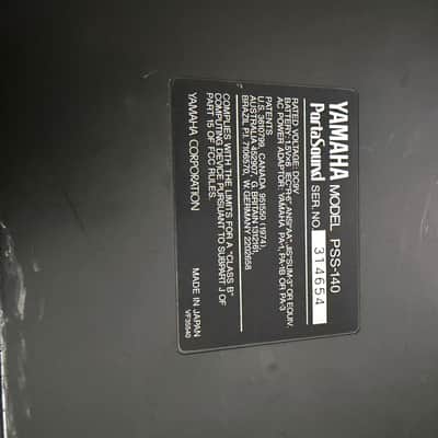 Yamaha PSS-140 Synthesizer 1980s - Black image 11