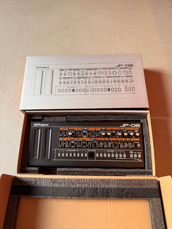 Roland JP-08 Boutique Series Digital Synthesizer Module 2015 - Present - Black image 1