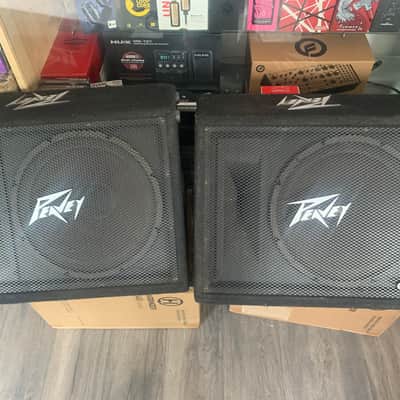 Peavey  PV 12M (Pair)12" Floor Monitor  Works perfectly - BLACK image 3