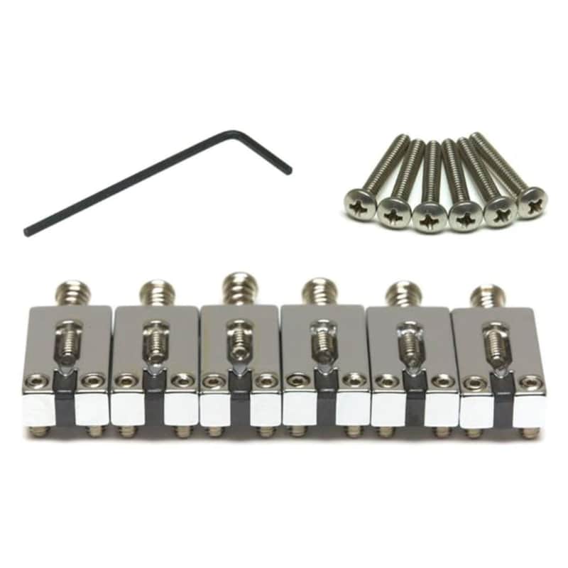 Graph Tech String Saver Strat Style Chrome Saddles 2 3/16" Spacing PG-8000-FC image 1