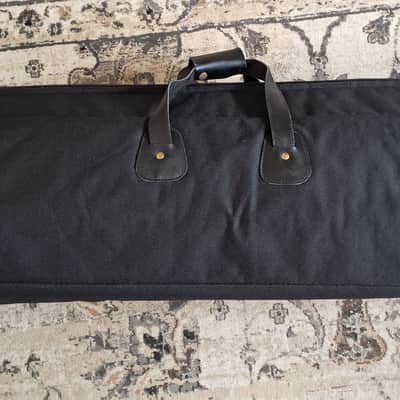 Trombone padded gig bag - black canvas with adjustable shoulder strap image 1