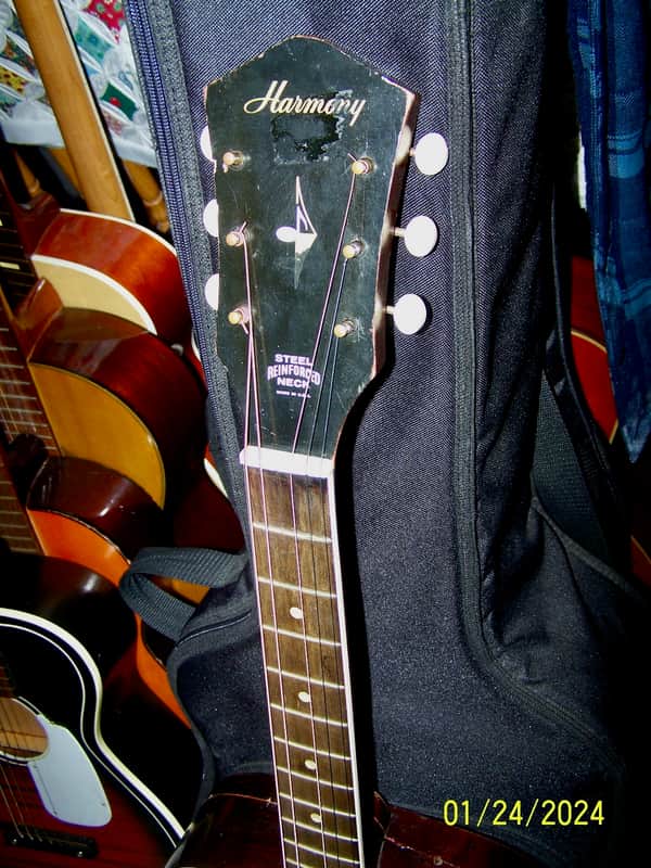 1969 Harmony H158 Acoustic Guitar *Damaged* image 1