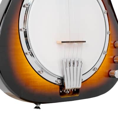 Gold Tone EBT Solid Mahogany Tele Body Flame Maple Top Maple Neck 5-String Electric Banjo w/Hard Case image 5