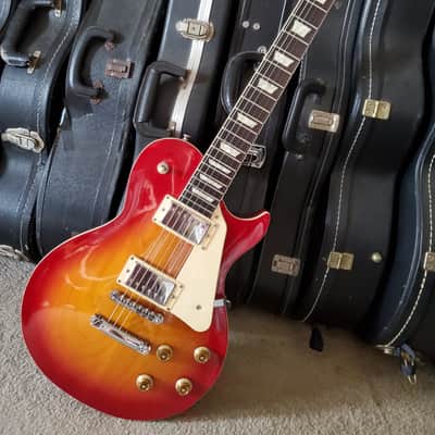 Aria Pro II Vintage Single Cut 90s Cherry Burst Near Mint image 1