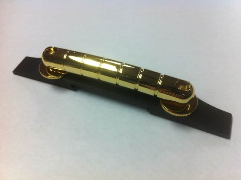Gold Rocking Bar Bridge w Ebony base for Gretsch  Country Gentleman 6120 image 1
