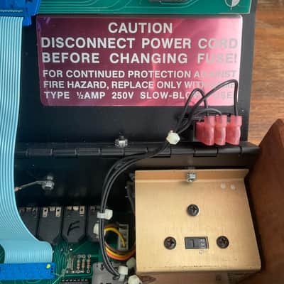 Oberheim DMX 8-Voice Drum Machine 1981 - Blue with Wood Sides image 12