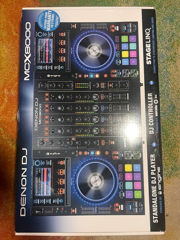 Denon MCX8000 4-Channel Professional Standalone DJ Player / Controller 2016 - Present - Black image 1