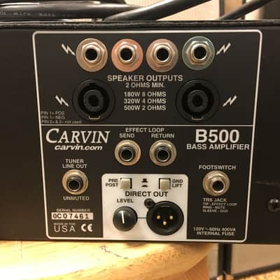 Carvin B500 Bass Amp 2005 Black image 5