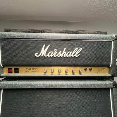Marshall JCM 800 2204 50 watt full stack 1990 - Black image 2